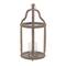 Brown Recycled wood Natural Candle Holder Lantern, 29" x 13" x 10"